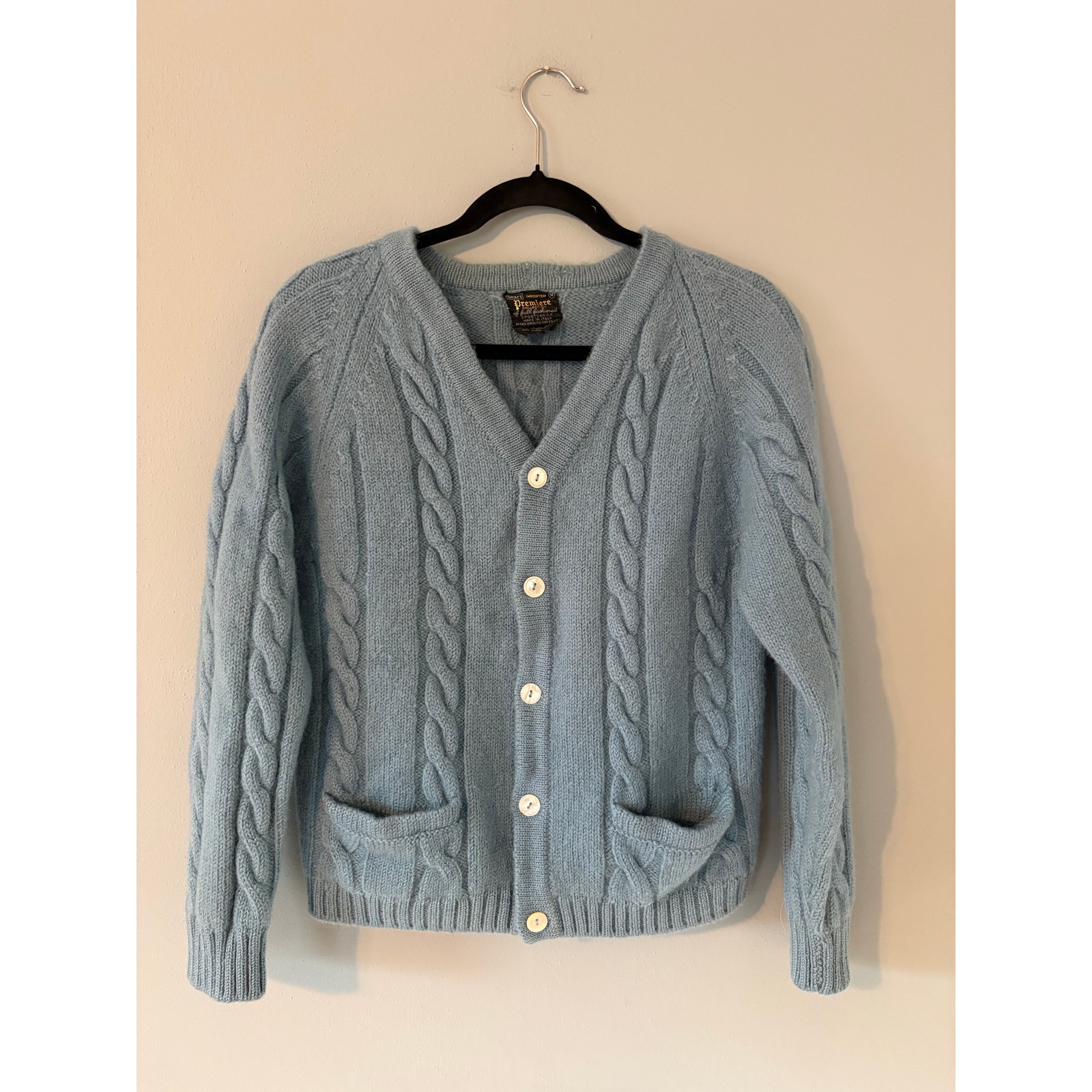 Vintage 60s Sears Premier Collection 100% Virgin Wool Sweater, Women’s Size M